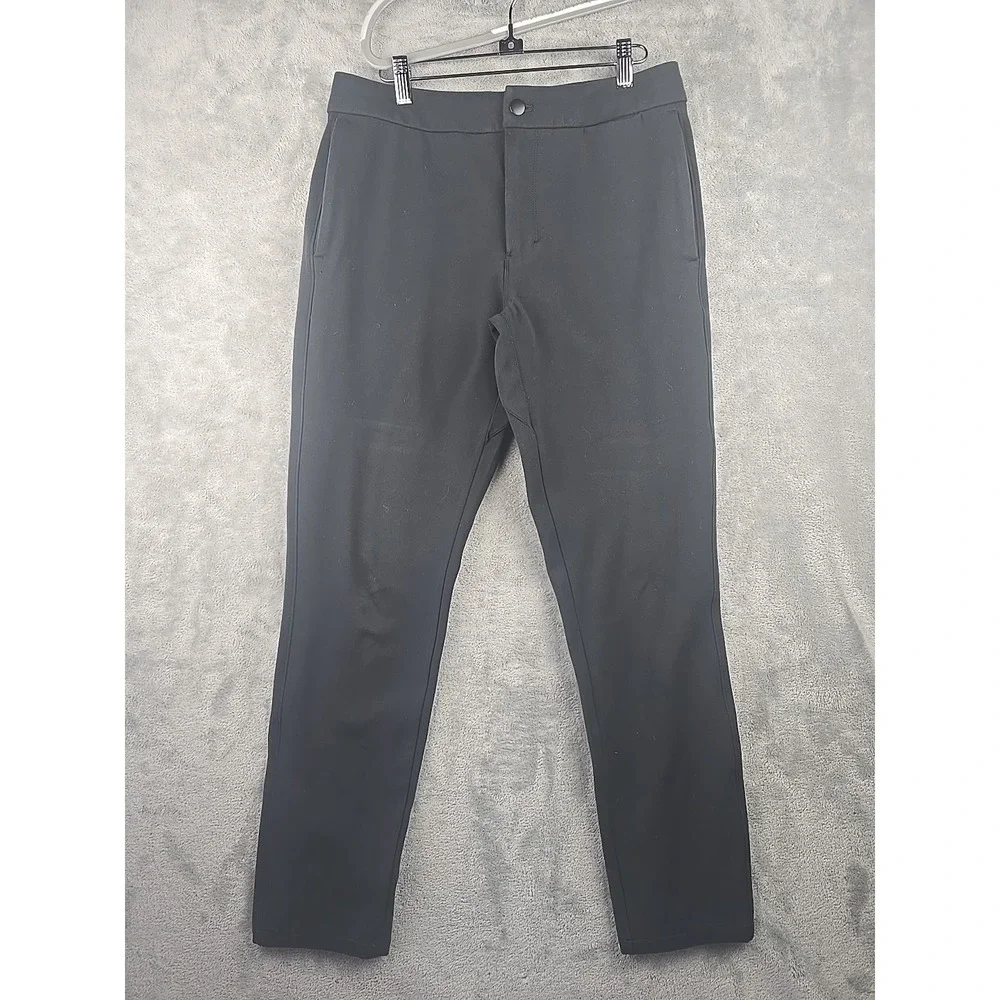 Lululemon Athletica Performance Pants Mens Size 32x30 Black Drawstring Stretch